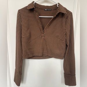 Zara Long Sleeve Collared Shirt